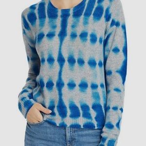 Aqua Cashmere Tie Dye Sweater